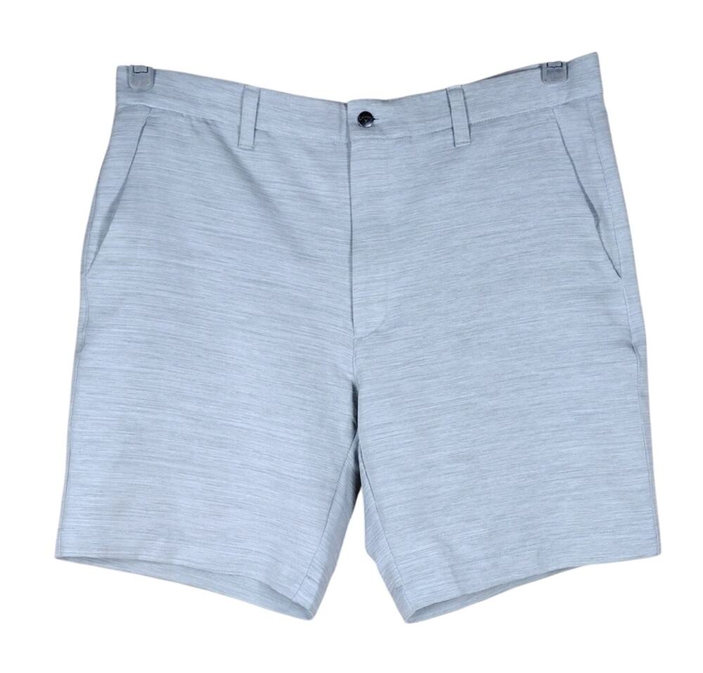 Callaway Golf Shorts Men’s 36 Light Gray Heather Flat Front Performance Casual